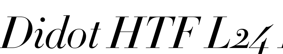 Didot HTF L24 Light Ital Yazı tipi ücretsiz indir